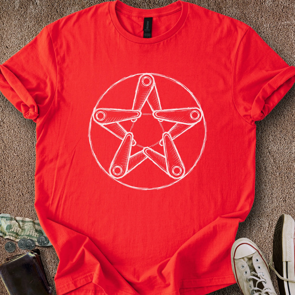 Printify T-Shirt Red / S Pintagram T-Shirt