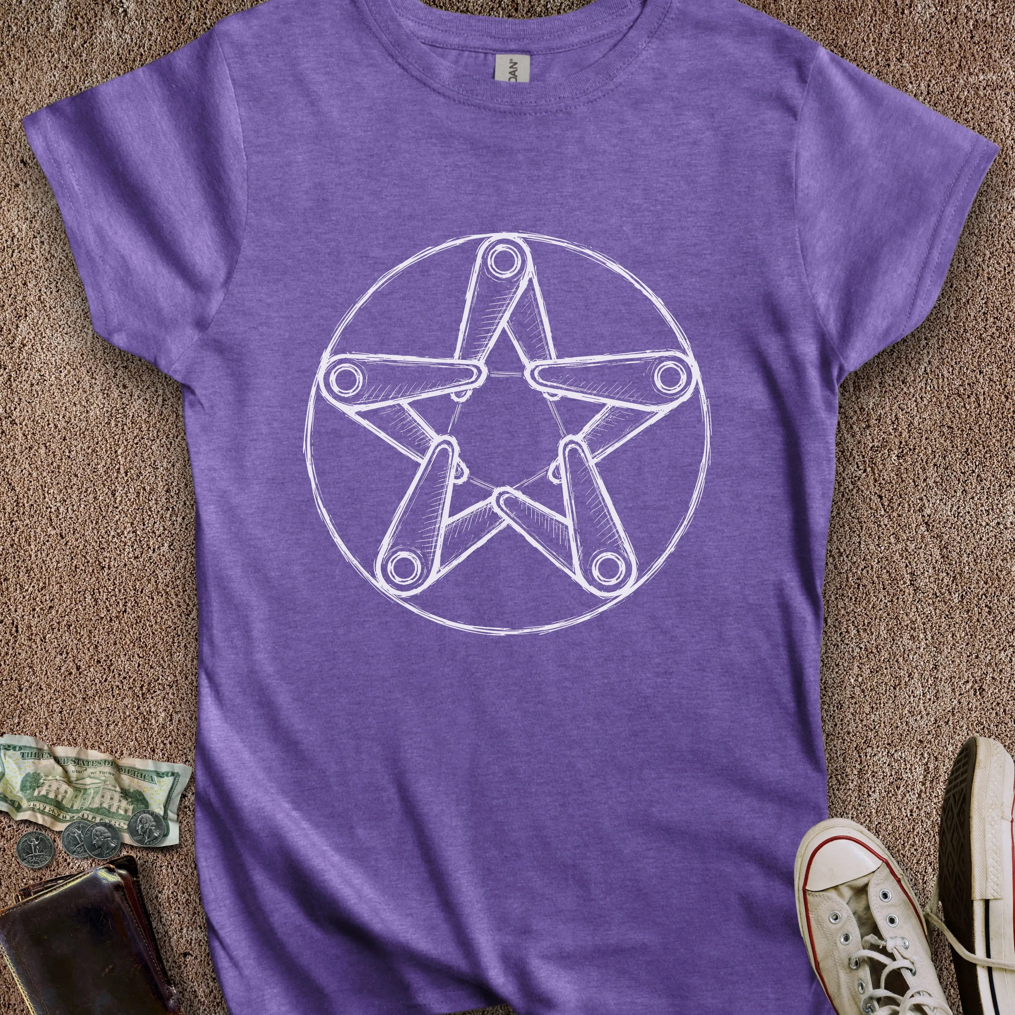 Printify T-Shirt S / Heather Purple Pintagram Women's T-Shirt