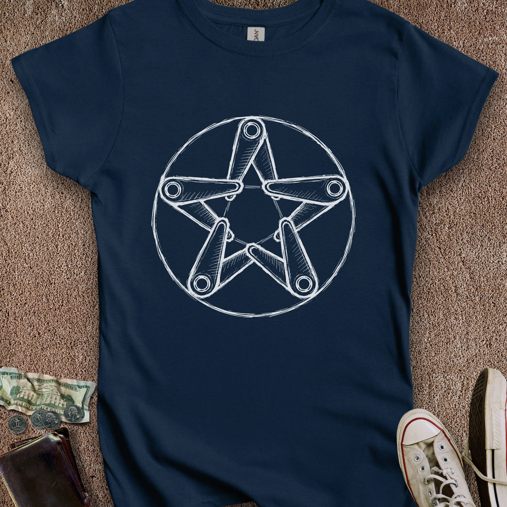 Printify T-Shirt S / Navy Pintagram Women's T-Shirt