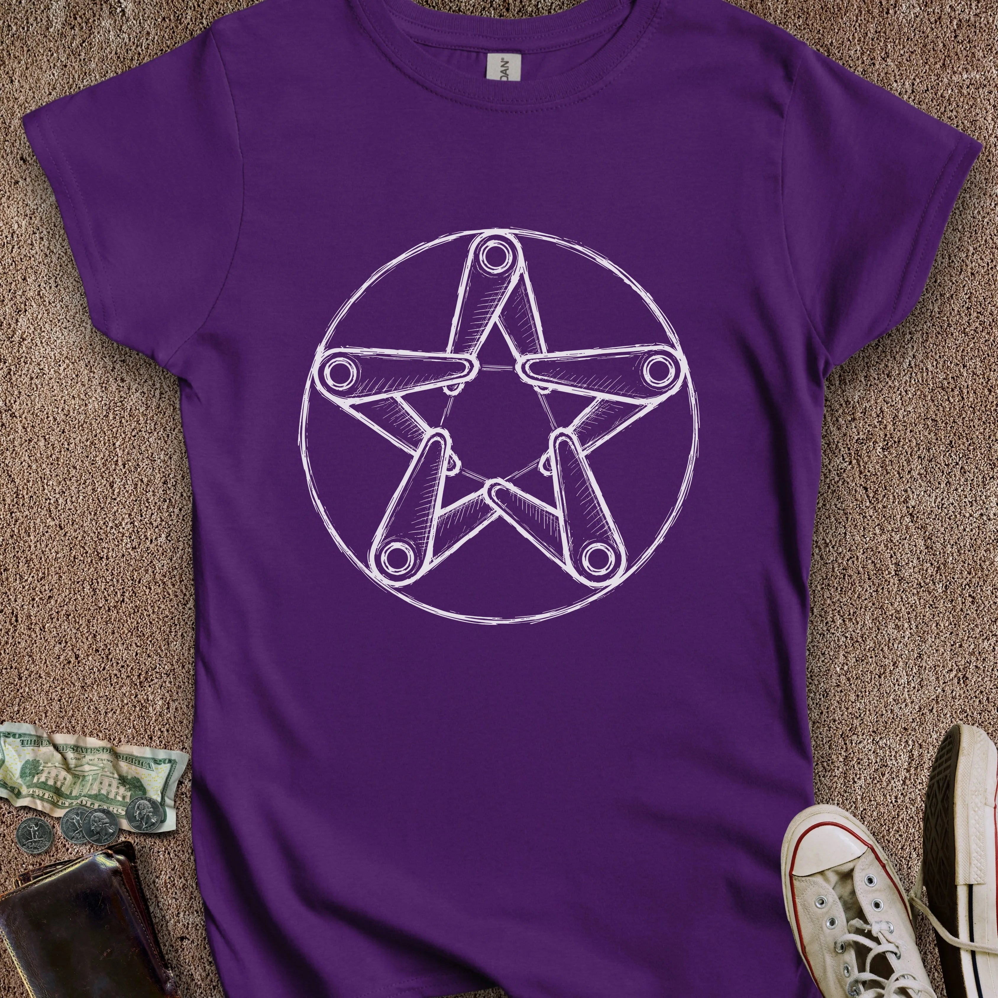 Printify T-Shirt S / Purple Pintagram Women's T-Shirt