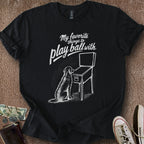 Printify T-Shirt Black / S Play Ball Dog T-Shirt