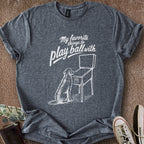 Printify T-Shirt Dark Heather / S Play Ball Dog T-Shirt