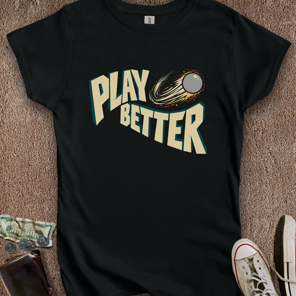 Printify T-Shirt S / Black Play Better Women's T-Shirt