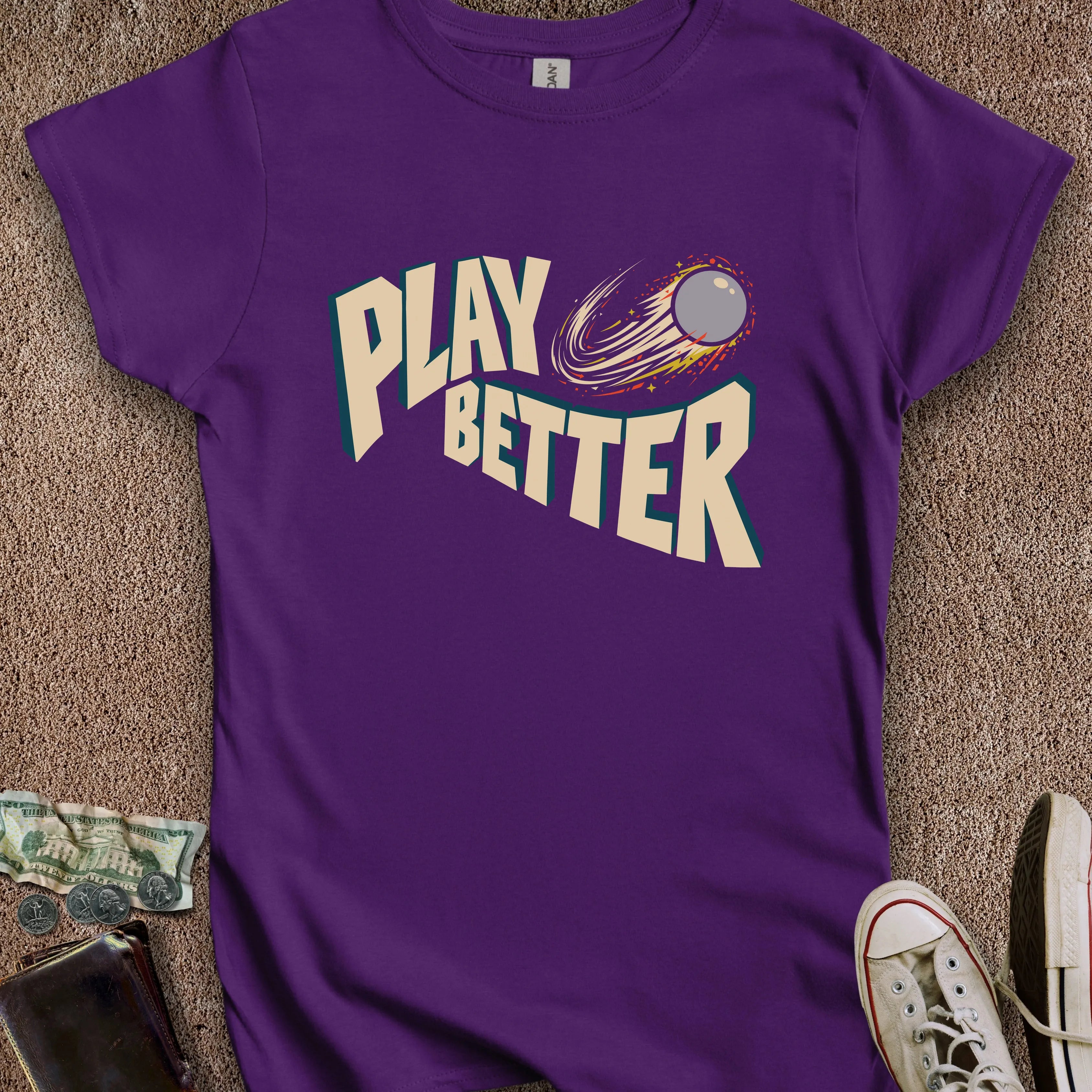 Printify T-Shirt S / Purple Play Better Women's T-Shirt
