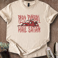 Printify T-Shirt Sand / S Play Pinball Hail Satan T-Shirt
