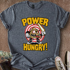 Printify T-Shirt Dark Heather / S Power Hungry T-Shirt