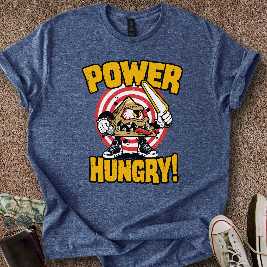 Printify T-Shirt Heather Navy / S Power Hungry T-Shirt