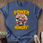 Printify T-Shirt Heather Navy / S Power Hungry T-Shirt