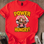 Printify T-Shirt Red / S Power Hungry T-Shirt