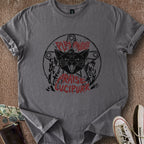 Printify T-Shirt Charcoal / M Praise Lucipurr T-Shirt