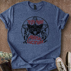 Printify T-Shirt Heather Navy / M Praise Lucipurr T-Shirt