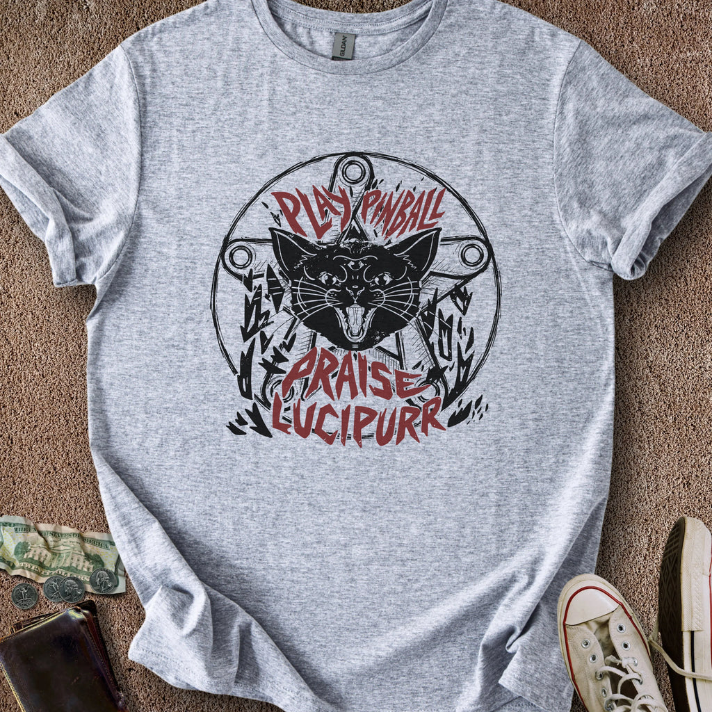 Printify T-Shirt Sport Grey / M Praise Lucipurr T-Shirt