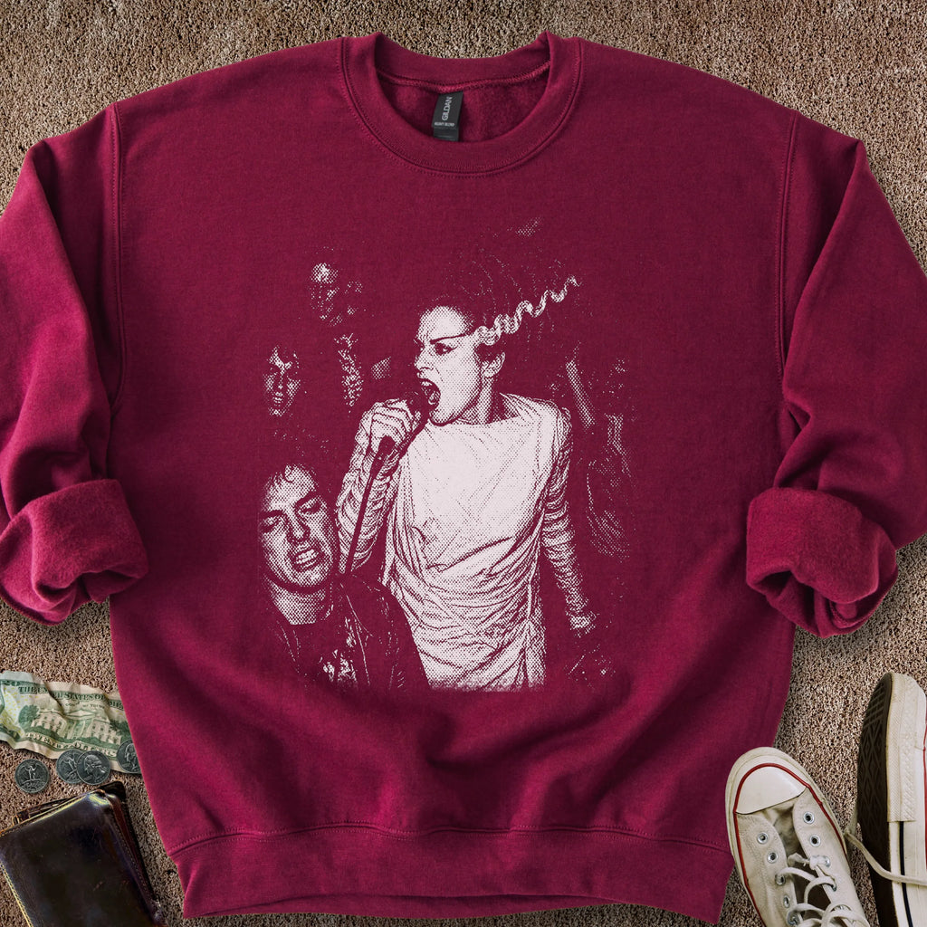 Printify Sweatshirt S / Maroon Primped Punk Sweatshirt
