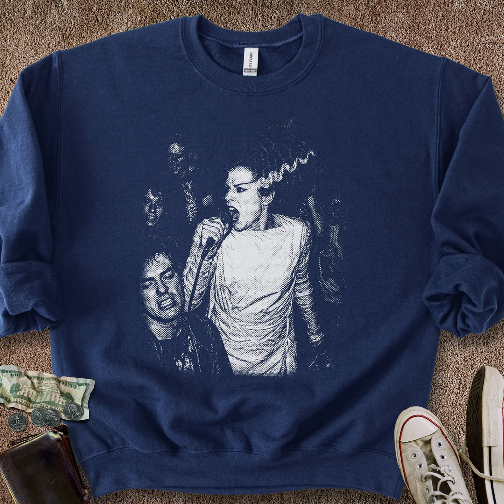 Printify Sweatshirt S / Navy Primped Punk Sweatshirt