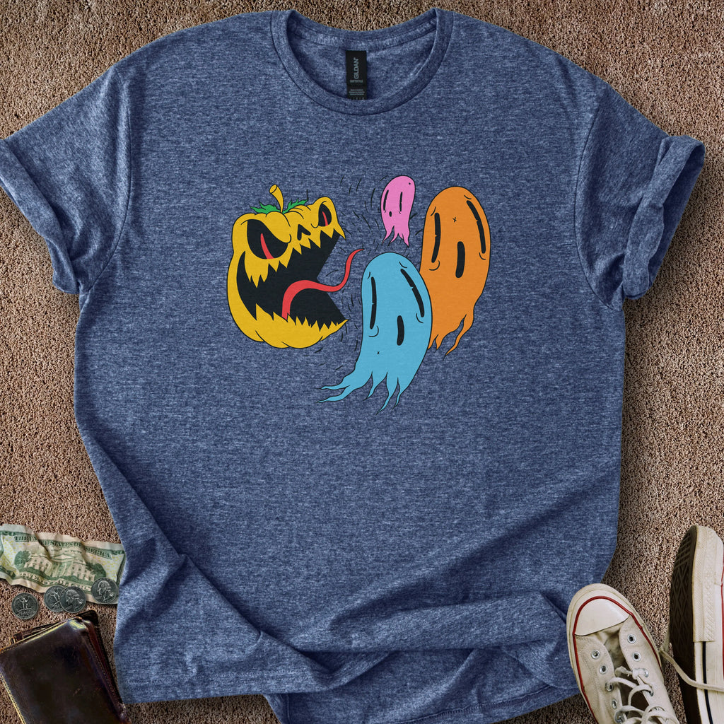 Printify T-Shirt Heather Navy / S Pumpkin Man T-Shirt