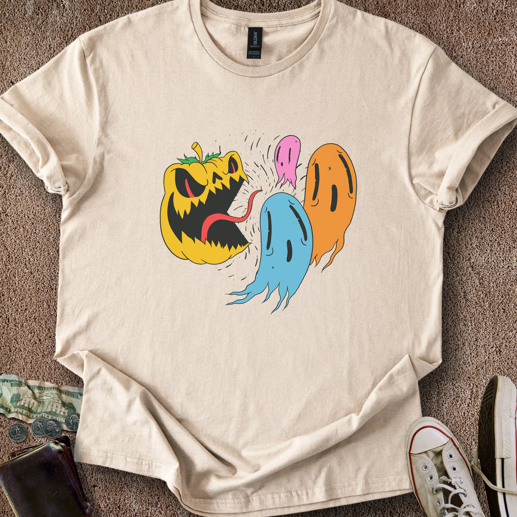 Printify T-Shirt Sand / S Pumpkin Man T-Shirt