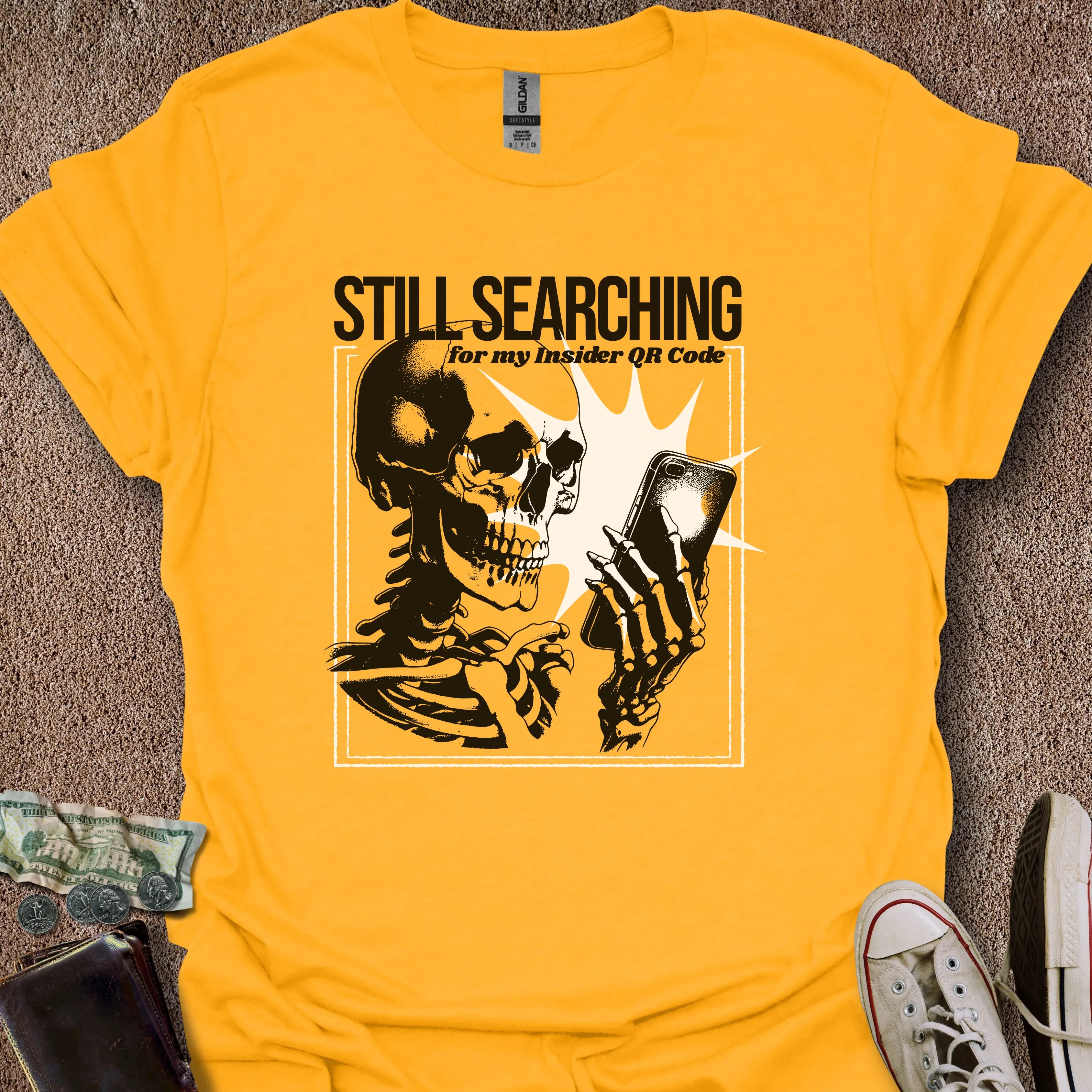 Printify T-Shirt Gold / S QR Code Search T-Shirt