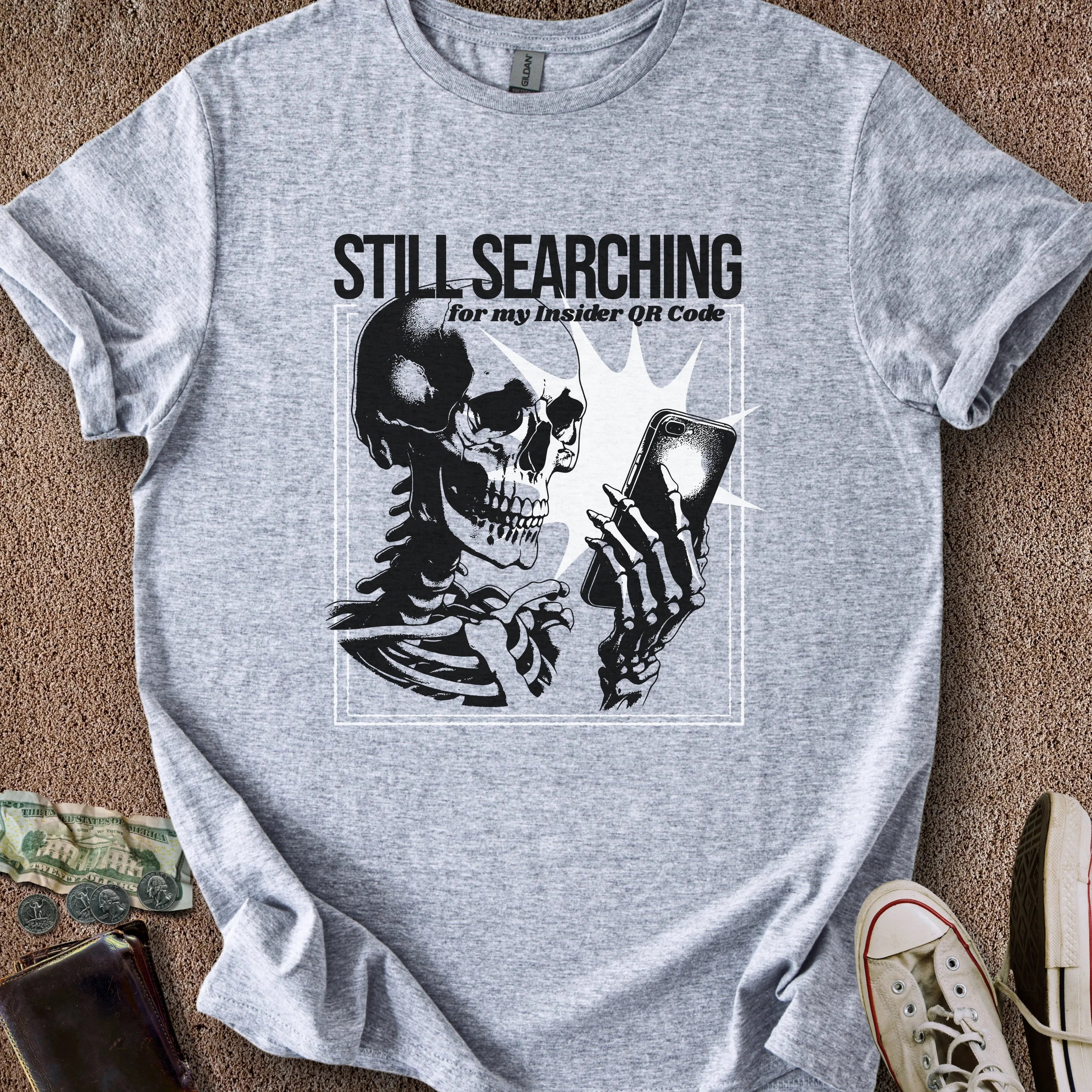 Printify T-Shirt Sport Grey / S QR Code Search T-Shirt