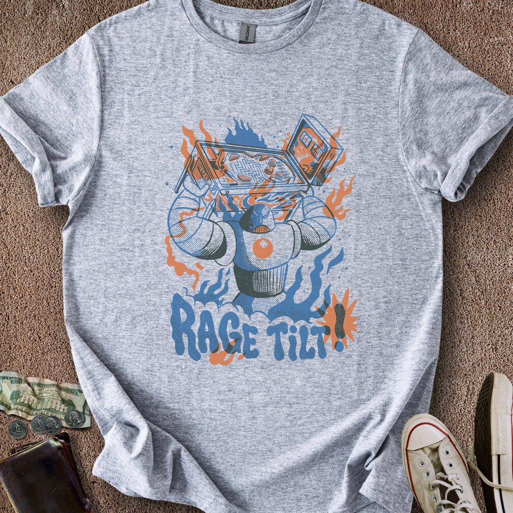 Printify T-Shirt Sport Grey / S Rage Tilt Robot T-Shirt
