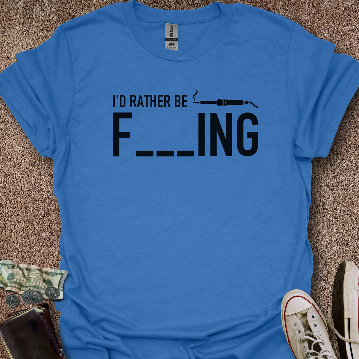 Printify T-Shirt Heather Royal / S Rather Be Fluxing T-Shirt