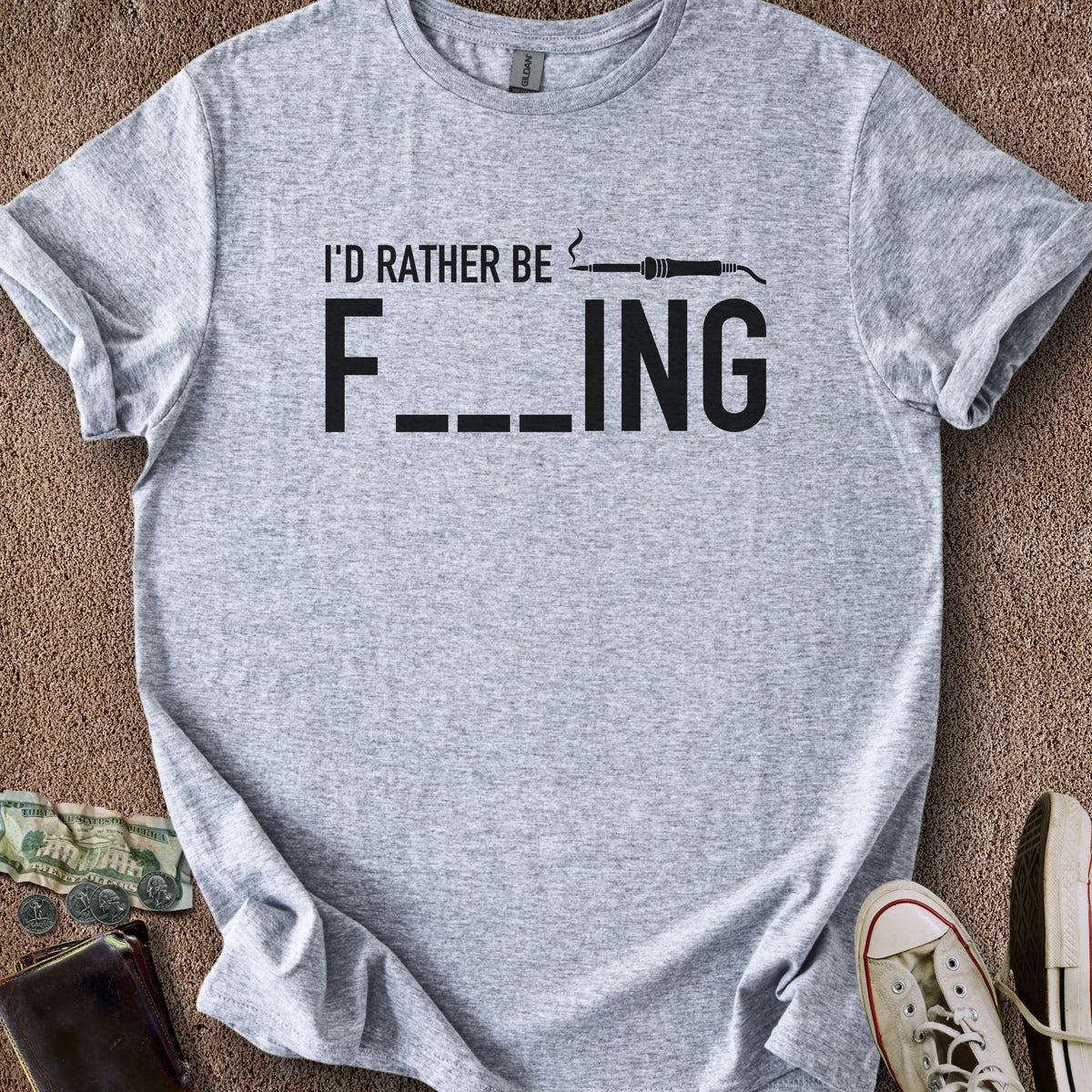 Printify T-Shirt Sport Grey / S Rather Be Fluxing T-Shirt