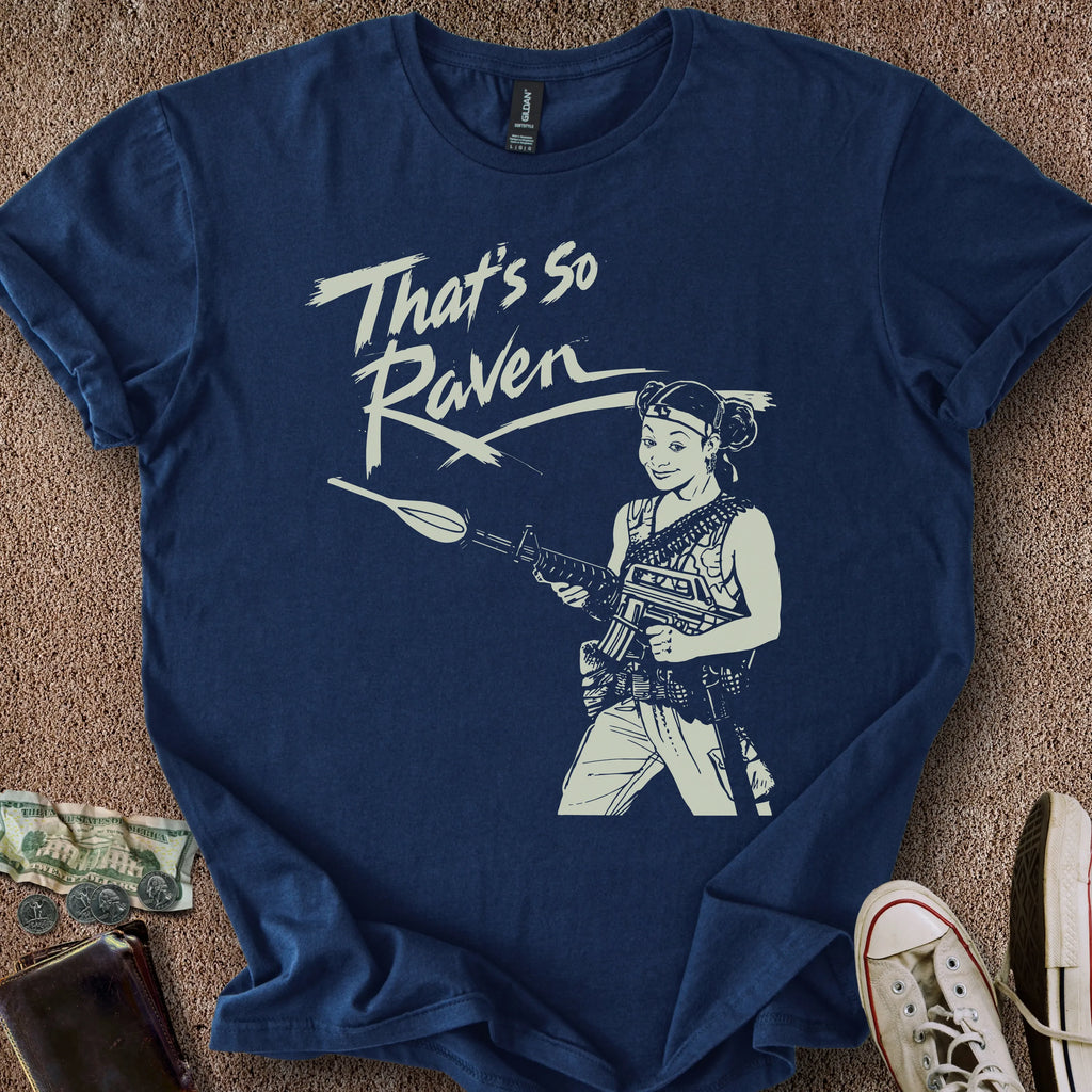 Printify T-Shirt Navy / S Raven Parody T-Shirt