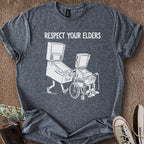 Printify T-Shirt Dark Heather / S Respect Your Elders T-Shirt
