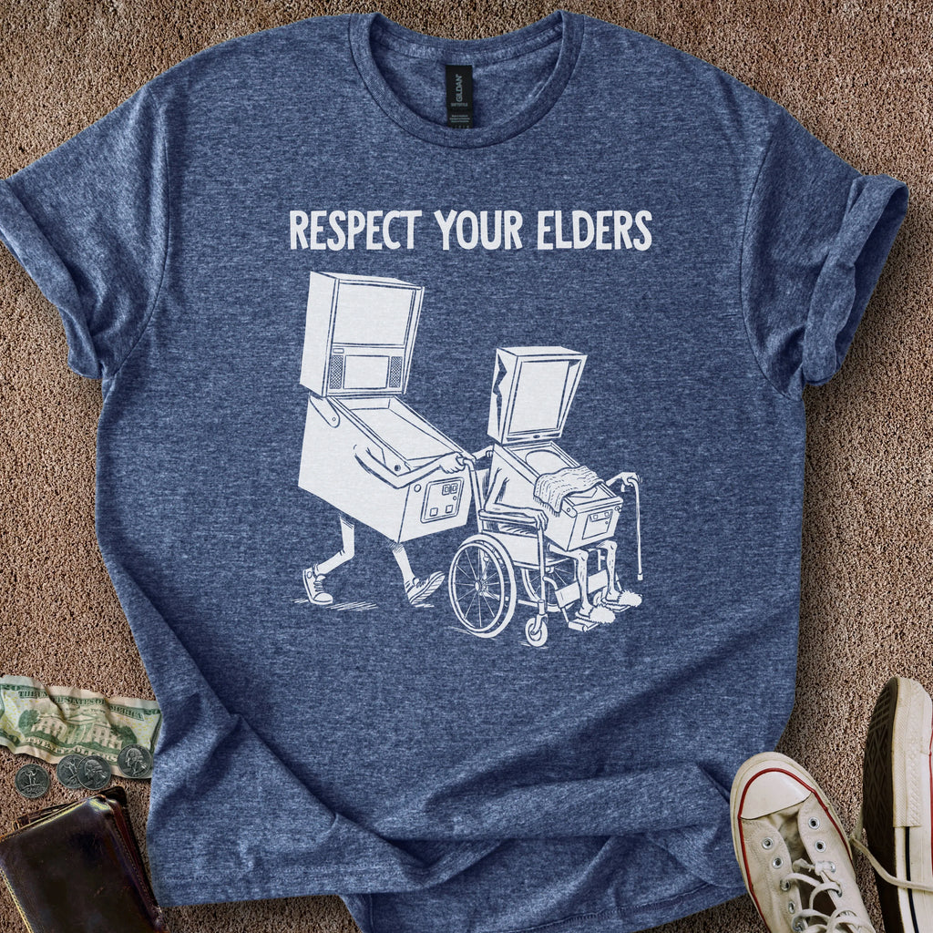 Printify T-Shirt Heather Navy / S Respect Your Elders T-Shirt