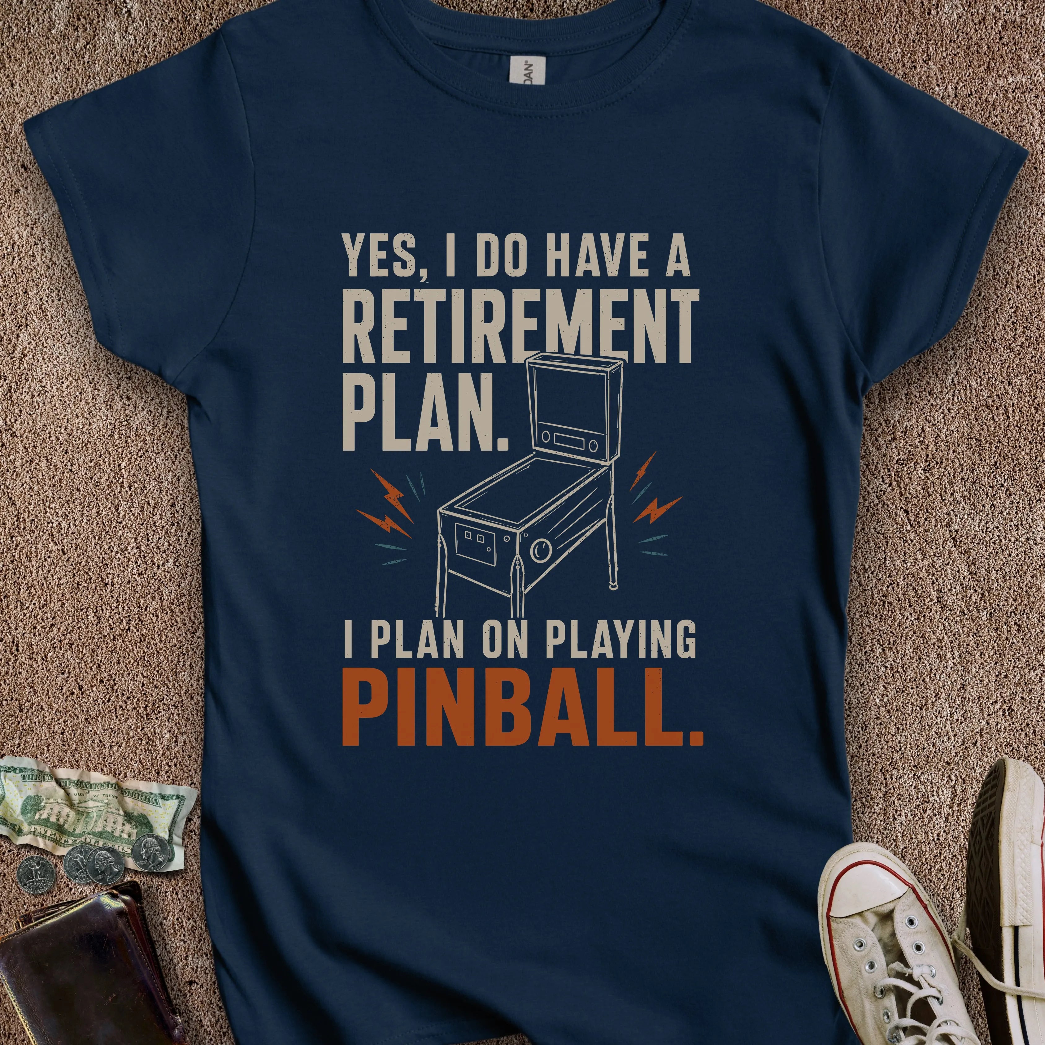 Printify T-Shirt S / Navy Retirement Plan Women's T-Shirt