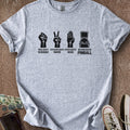 Printify T-Shirt Sport Grey / S Rock Paper Scissors Pinball T-Shirt