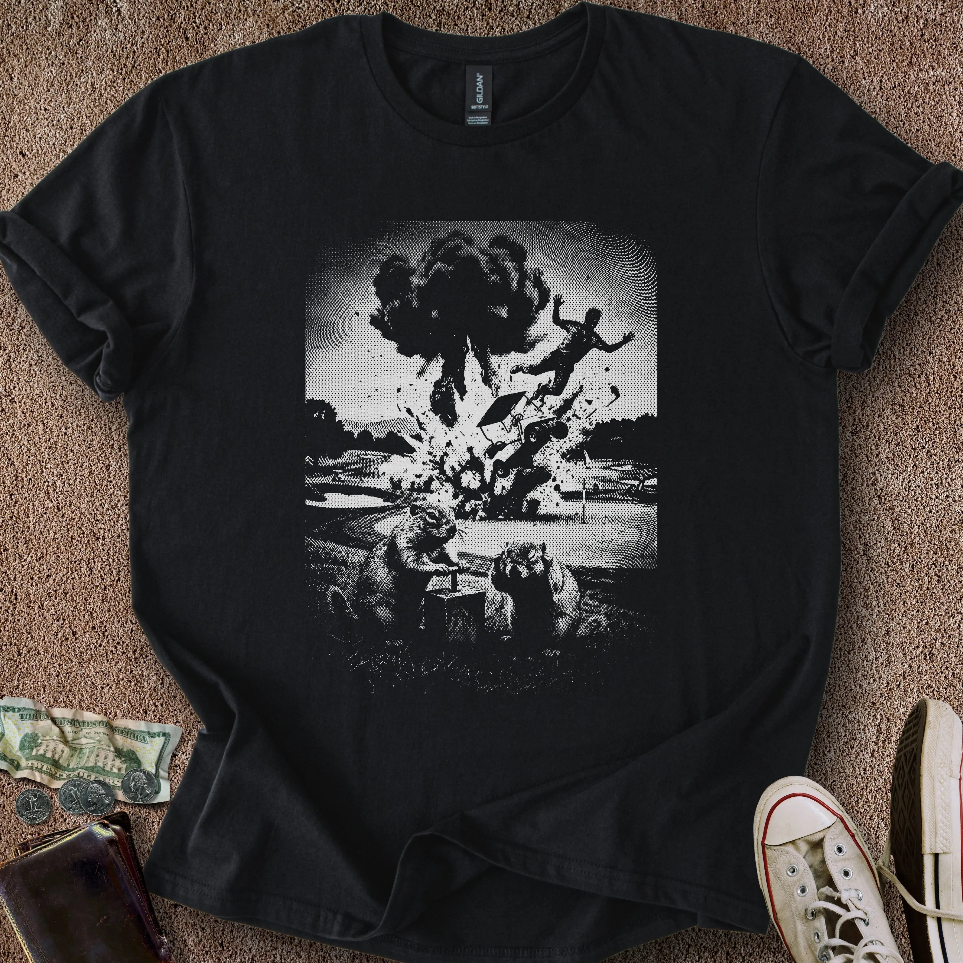 Printify T-Shirt Black / S Rotten Rodents T-Shirt