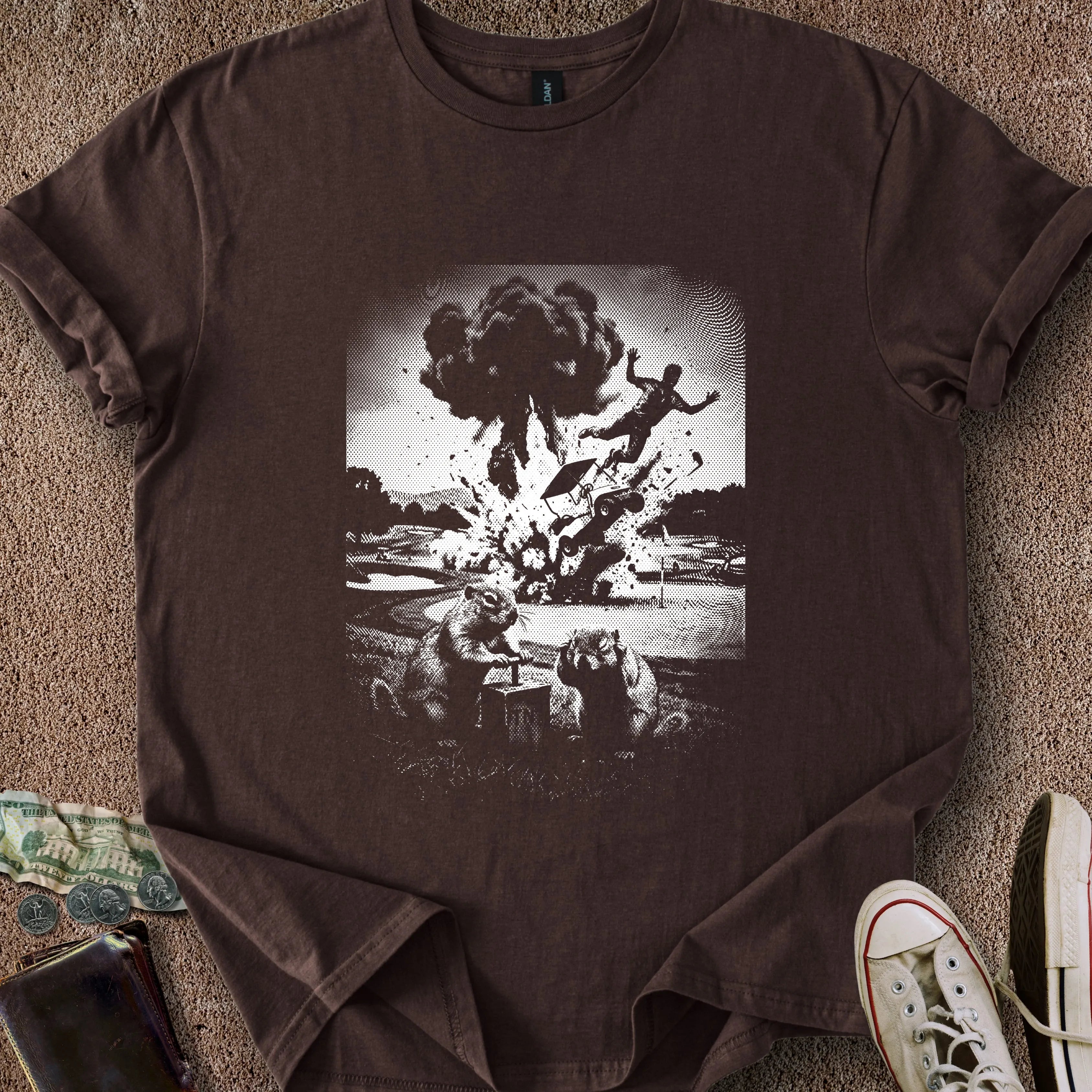 Printify T-Shirt Dark Chocolate / S Rotten Rodents T-Shirt