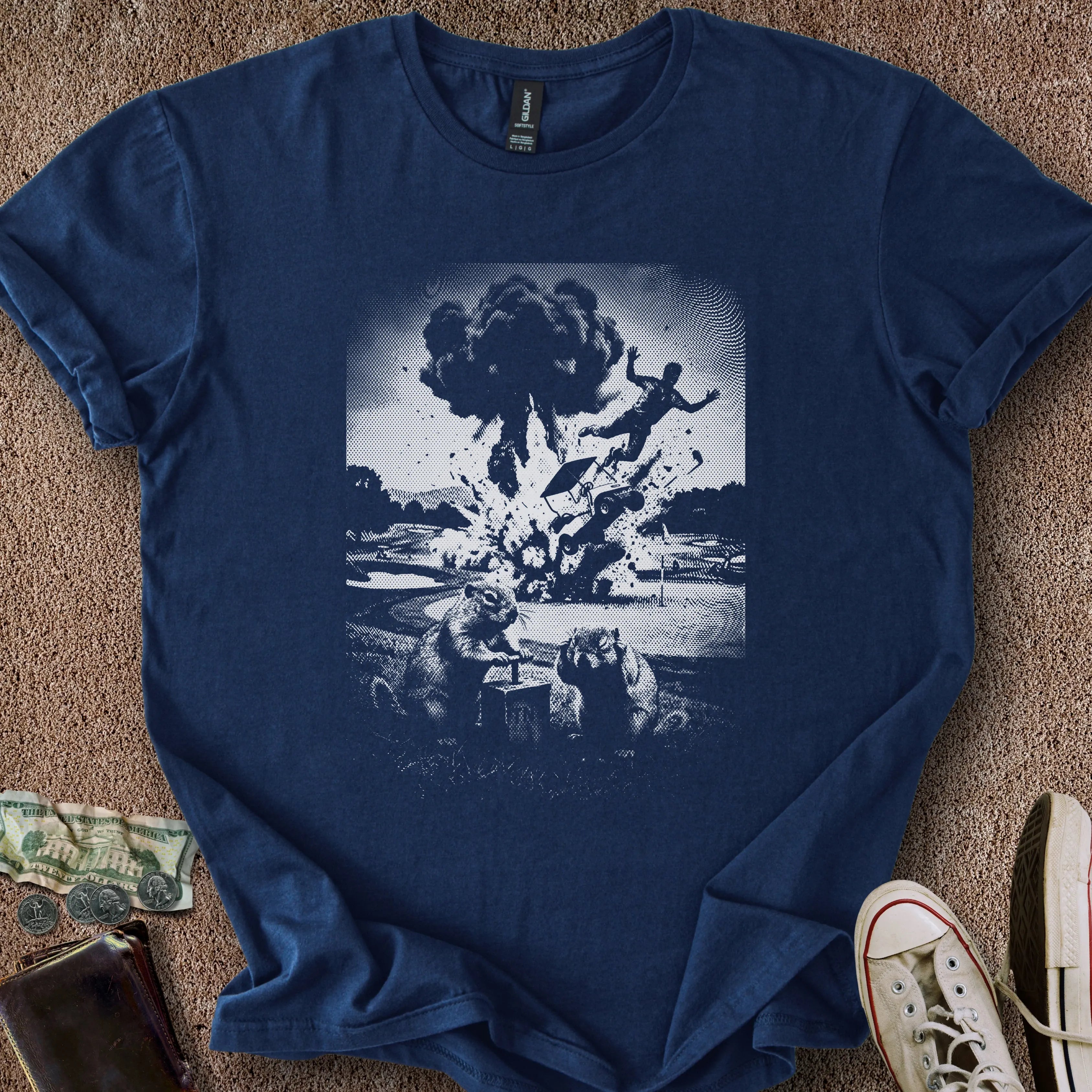 Printify T-Shirt Navy / S Rotten Rodents T-Shirt