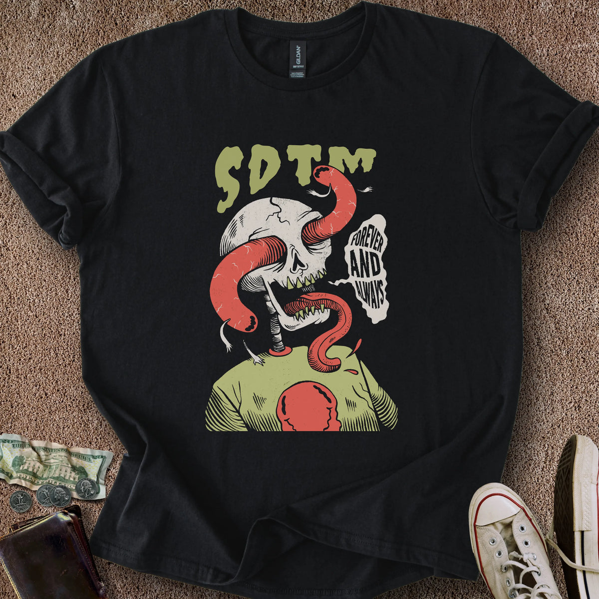 Printify T-Shirt Black / S SDTM Snake T-Shirt