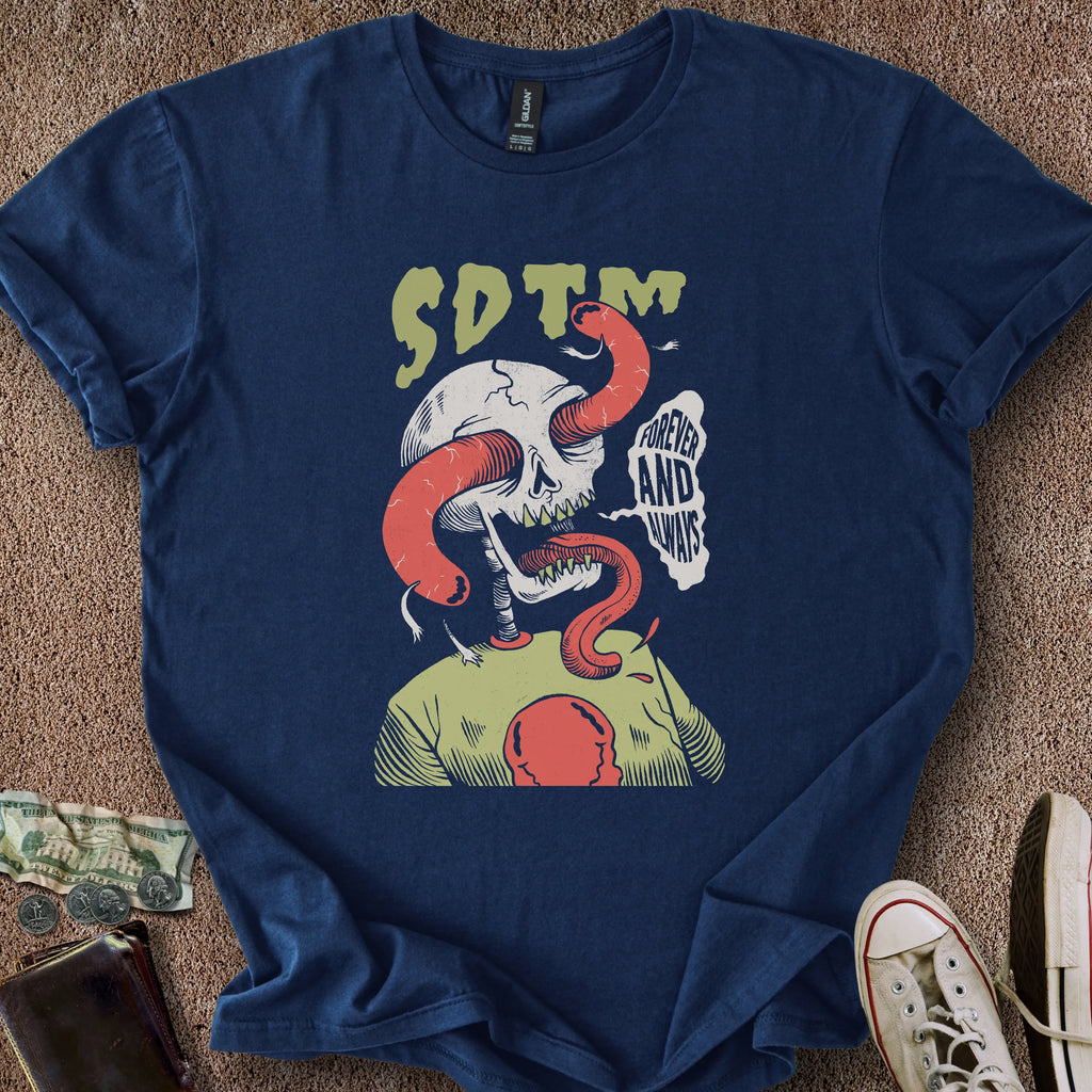 Printify T-Shirt Navy / S SDTM Snake T-Shirt