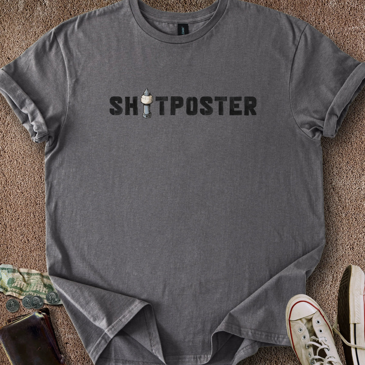 Printify T-Shirt Charcoal / S Sh*tposter T-Shirt