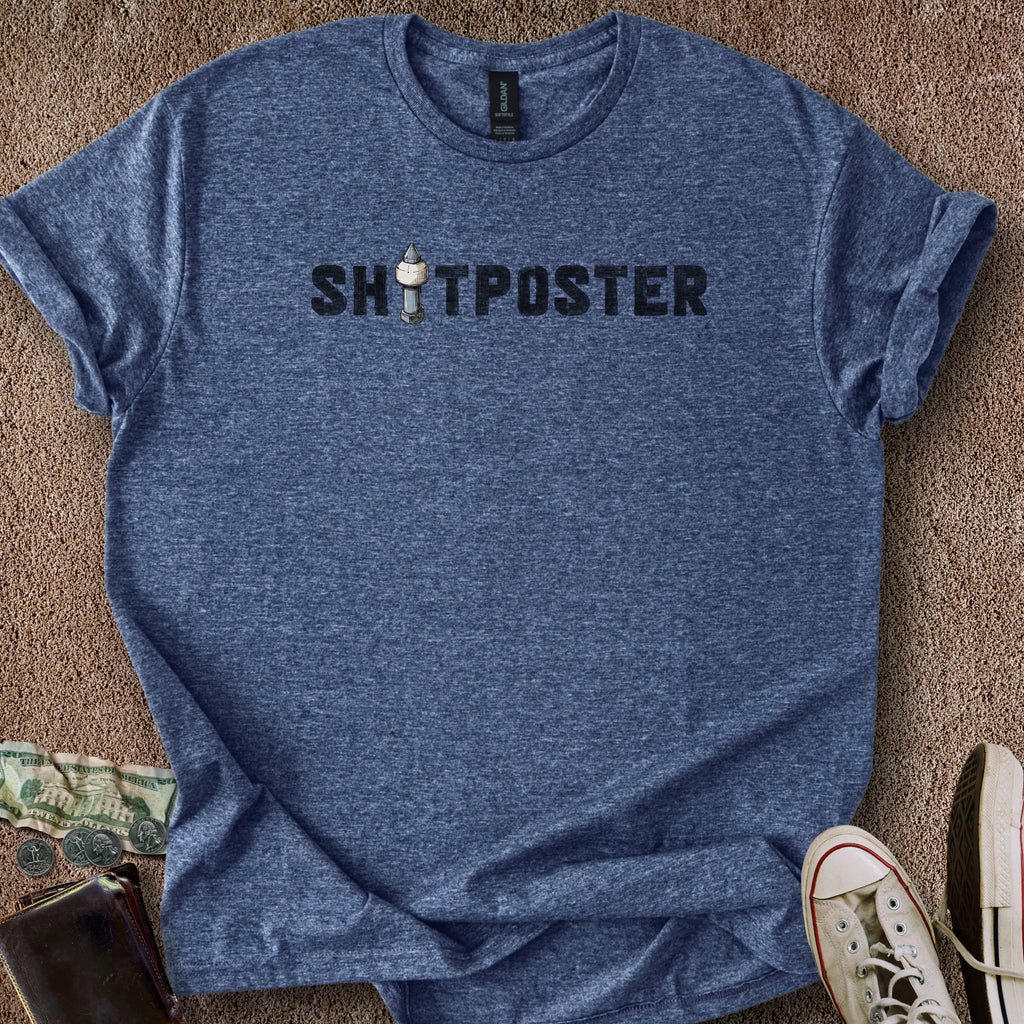 Printify T-Shirt Heather Navy / S Sh*tposter T-Shirt