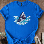 Printify T-Shirt Royal / S Shark Eat Ball T-Shirt