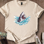 Printify T-Shirt Sand / S Shark Eat Ball T-Shirt