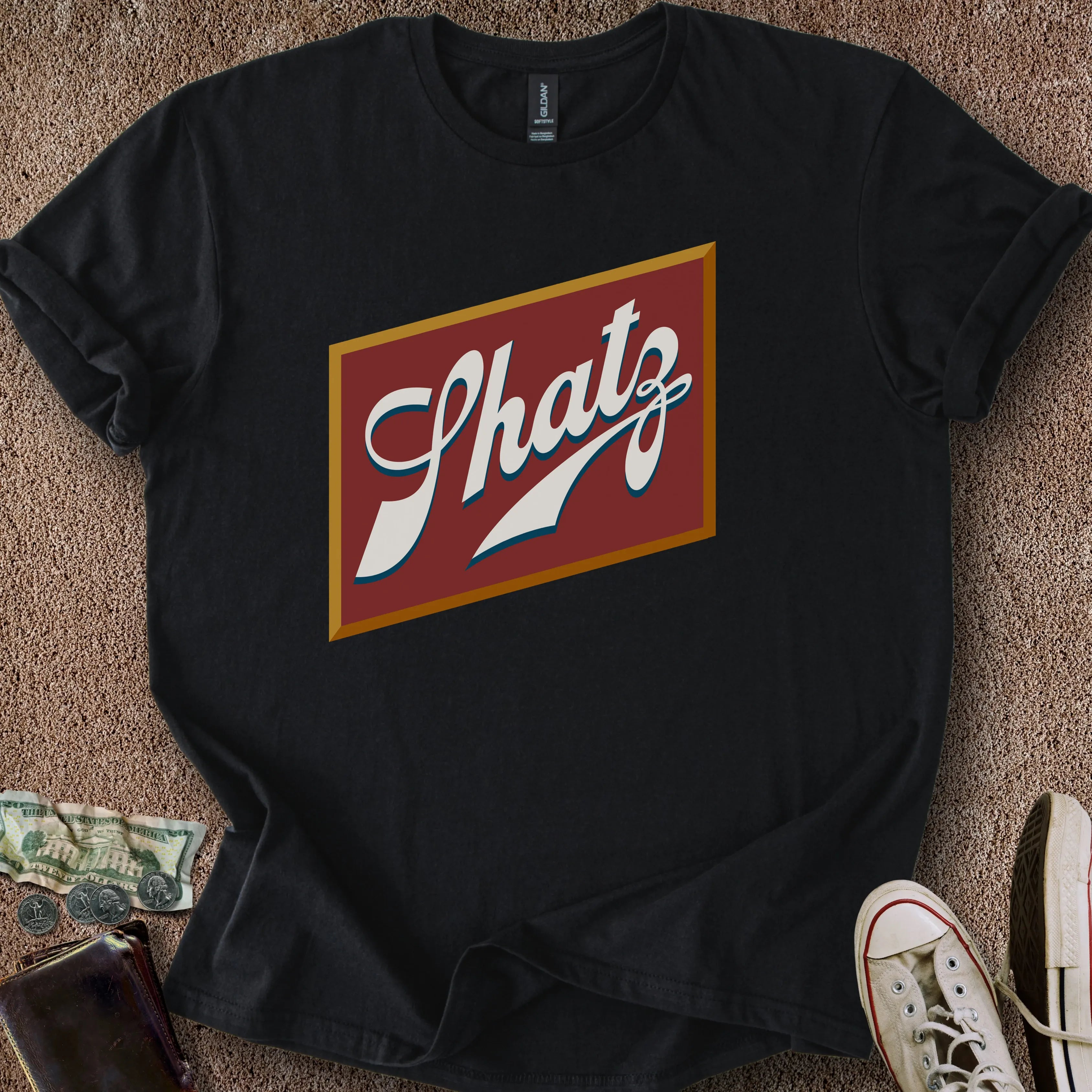 Printify T-Shirt Black / S Shatz Beer T-Shirt