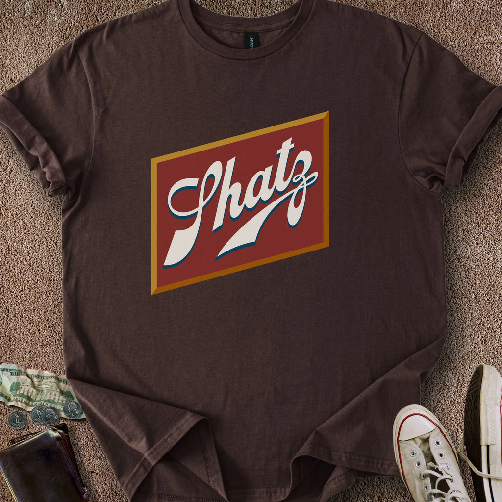 Printify T-Shirt Dark Chocolate / S Shatz Beer T-Shirt