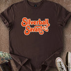 Printify T-Shirt Dark Chocolate / S Silverball Savant T-Shirt