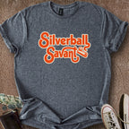 Printify T-Shirt Dark Heather / S Silverball Savant T-Shirt