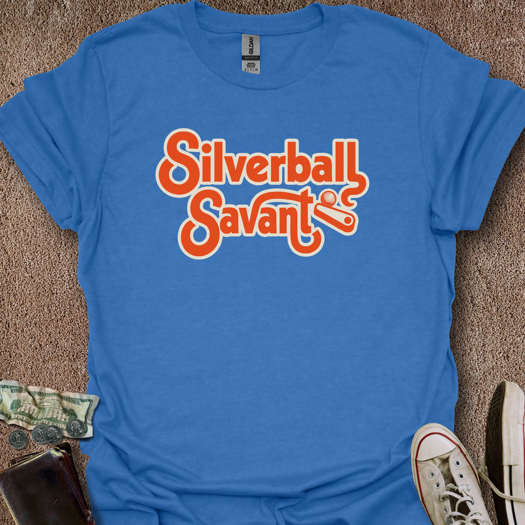 Printify T-Shirt Heather Royal / S Silverball Savant T-Shirt