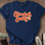 Printify T-Shirt Navy / S Silverball Savant T-Shirt