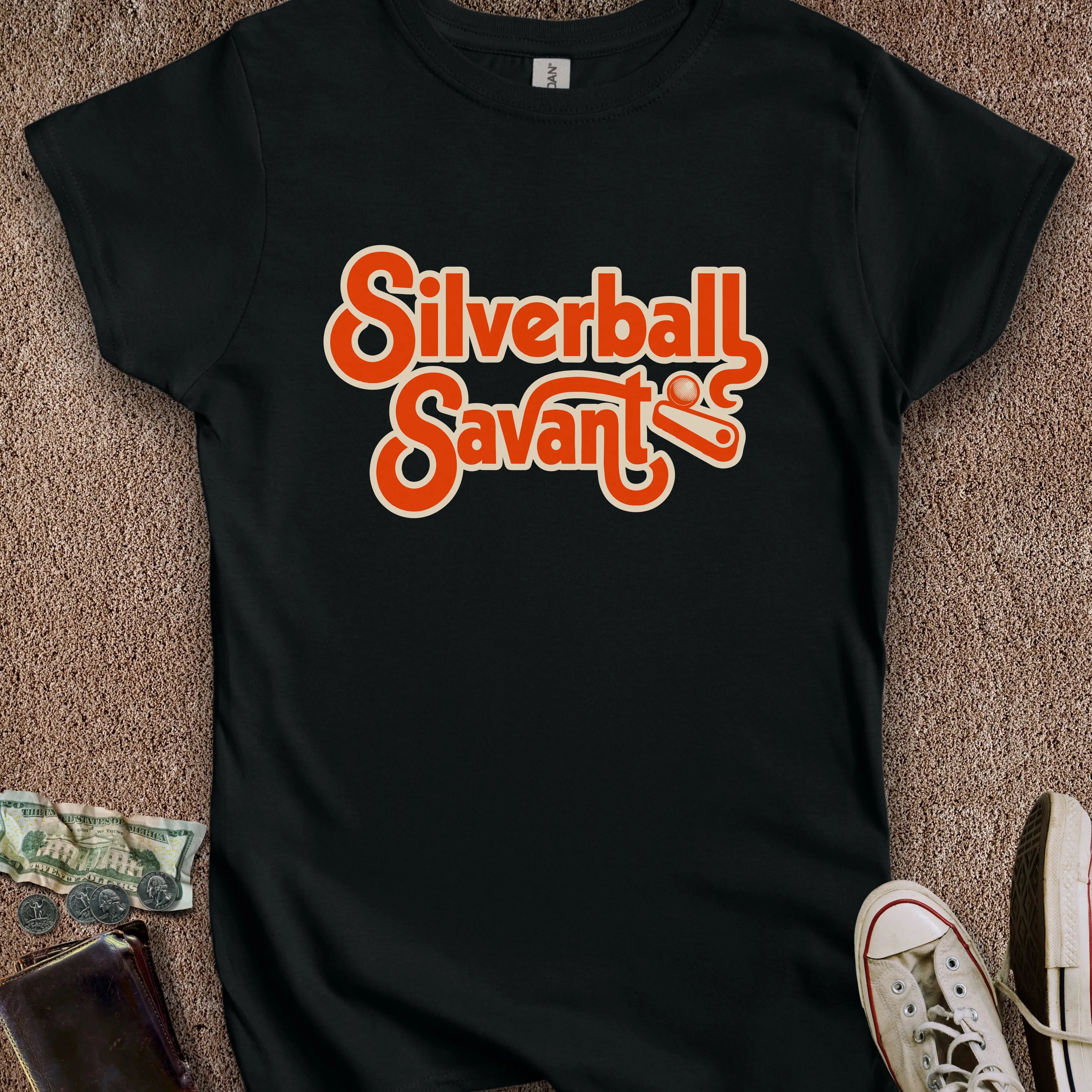 Printify T-Shirt S / Black Silverball Savant Women's T-Shirt