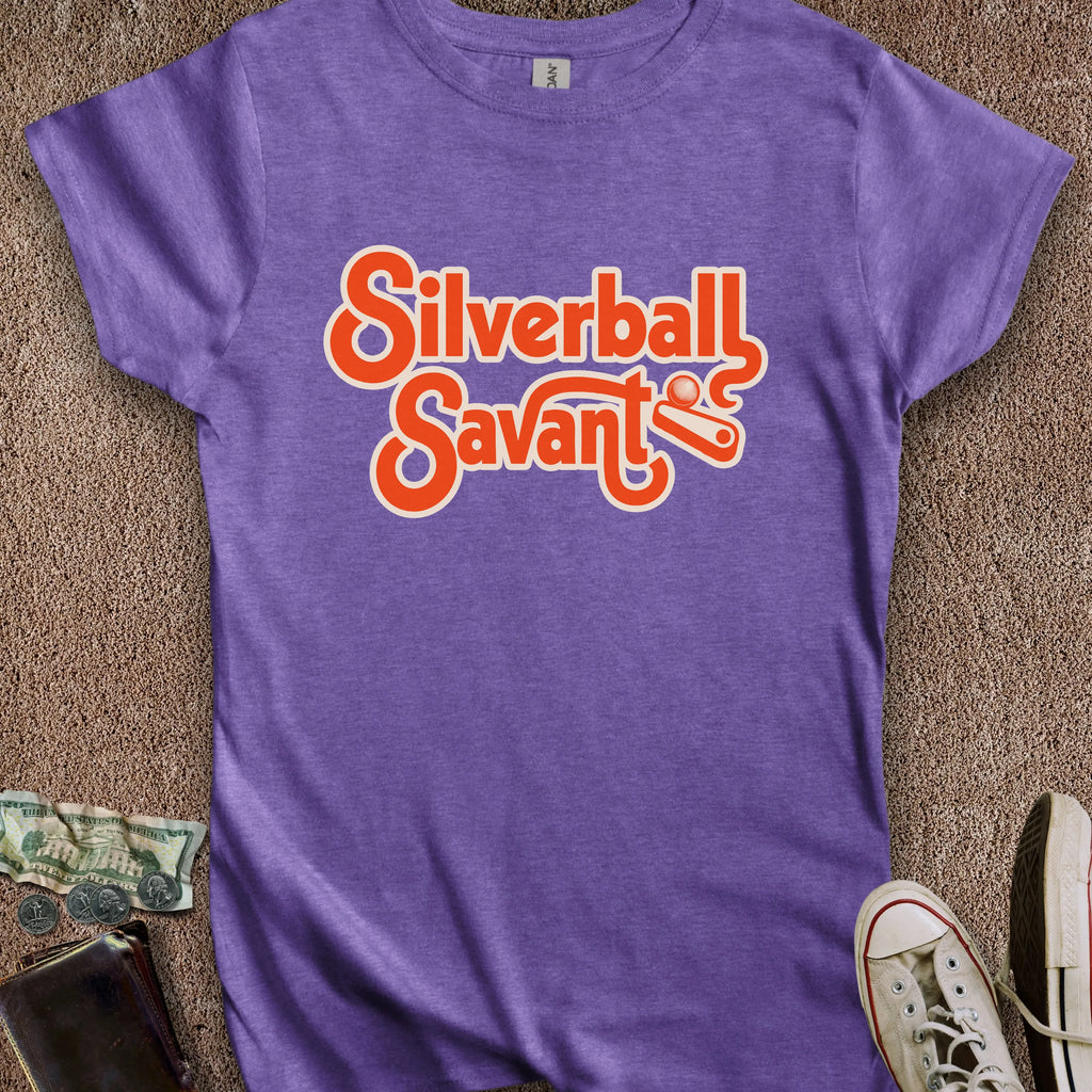 Printify T-Shirt S / Heather Purple Silverball Savant Women's T-Shirt