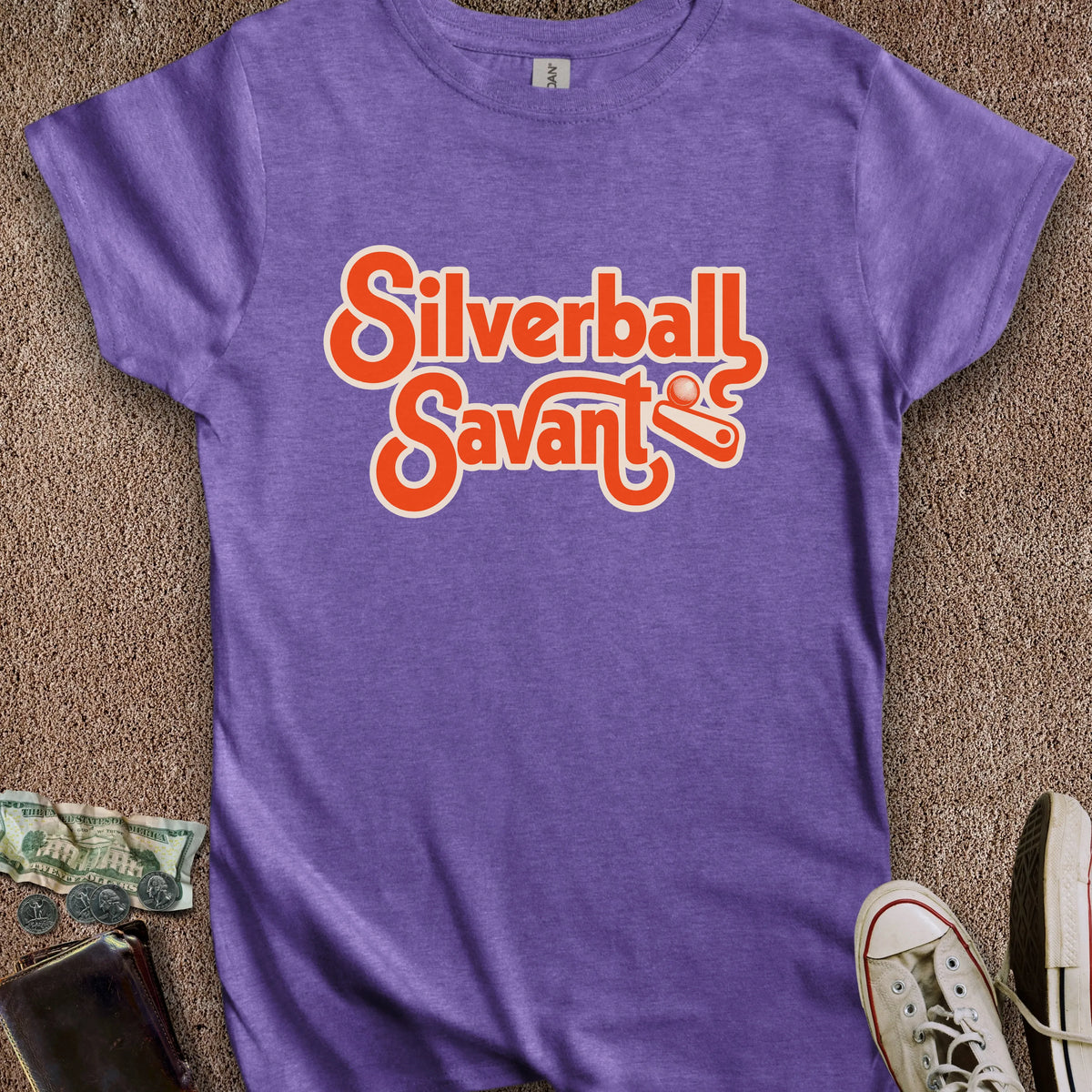 Printify T-Shirt S / Heather Purple Silverball Savant Women's T-Shirt