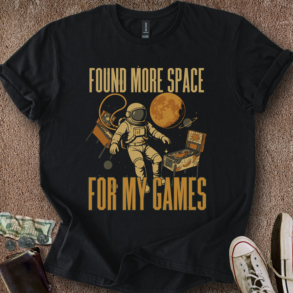 Printify T-Shirt Black / M Space 4 Games T-Shirt
