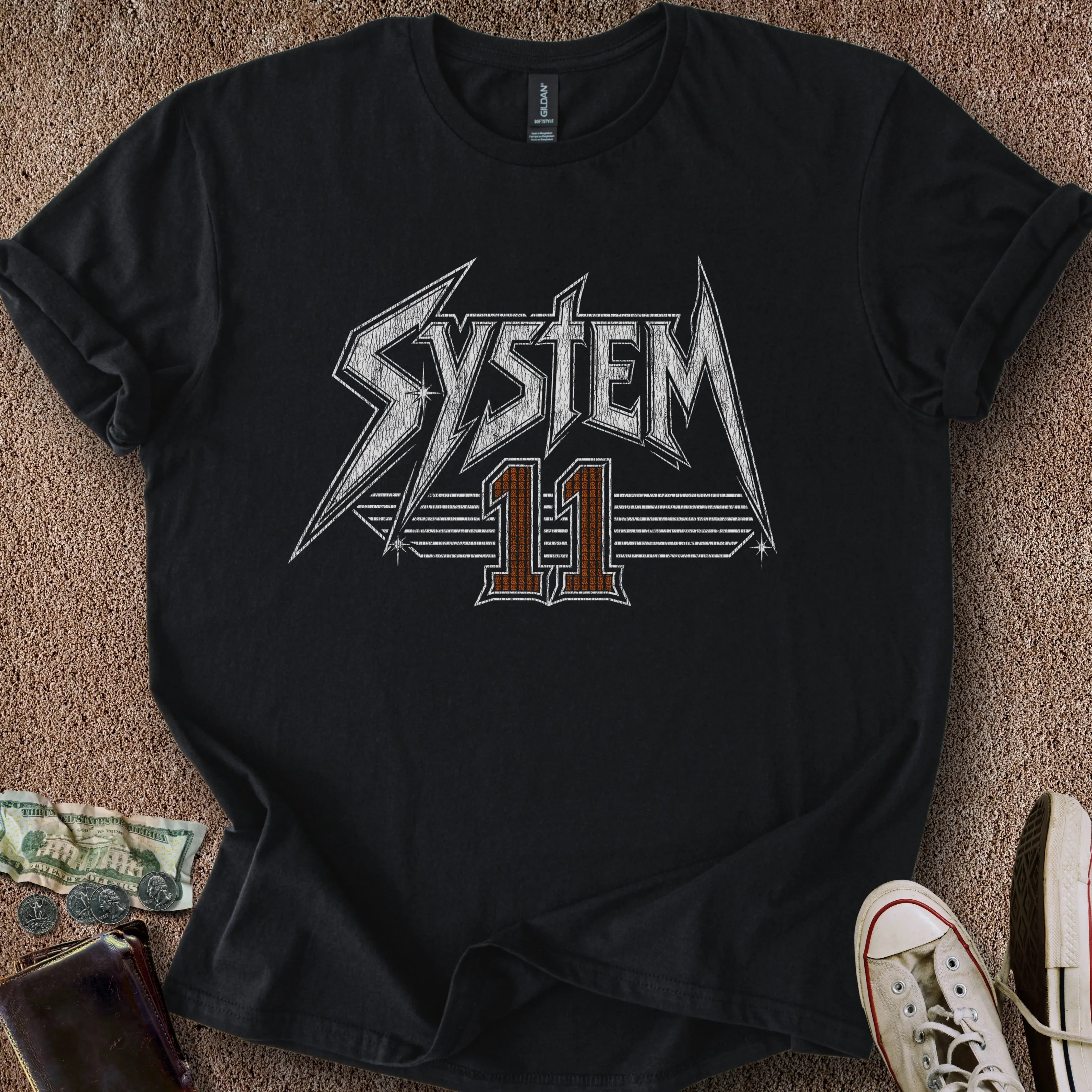 Printify T-Shirt Black / S System 11 T-Shirt